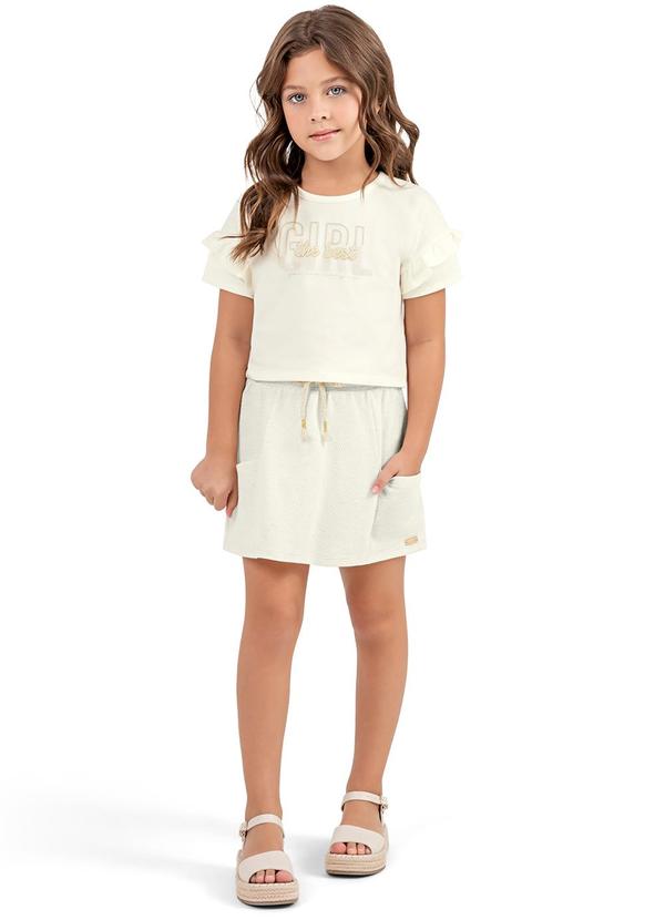 Colorittá - Conjunto Infantil Menina Charmoso Colorittá Bege 1