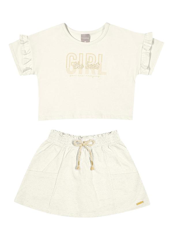 Colorittá - Conjunto Infantil Menina Charmoso Colorittá Bege 3