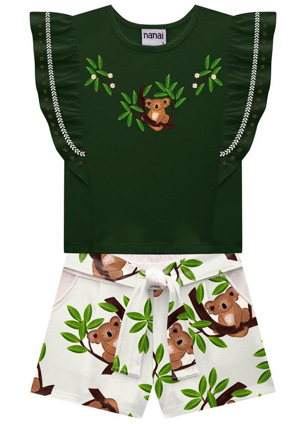 Nanai - Conjunto Infantil Menina Coala Verde 2