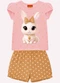 Kyly - Conjunto Infantil Menina Coelhinha Rosa - variação: Rosa