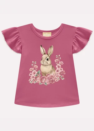Milon - Conjunto Infantil Menina Coelho Rosa - MILON