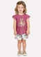Milon - Conjunto Infantil Menina Coelho Branco - variação: Rosa