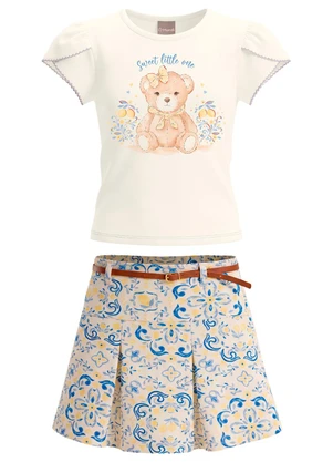 Mundi - Conjunto Infantil Menina com Aplique Metalizado - MUNDI