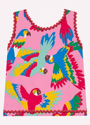 Nanai - Conjunto Infantil Menina com Aviamentos Rosa - NANAI