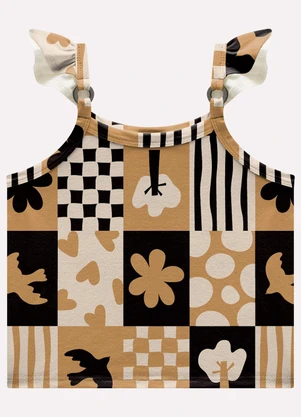 Kyly - Conjunto Infantil Menina com Bolsos Preto - KYLY