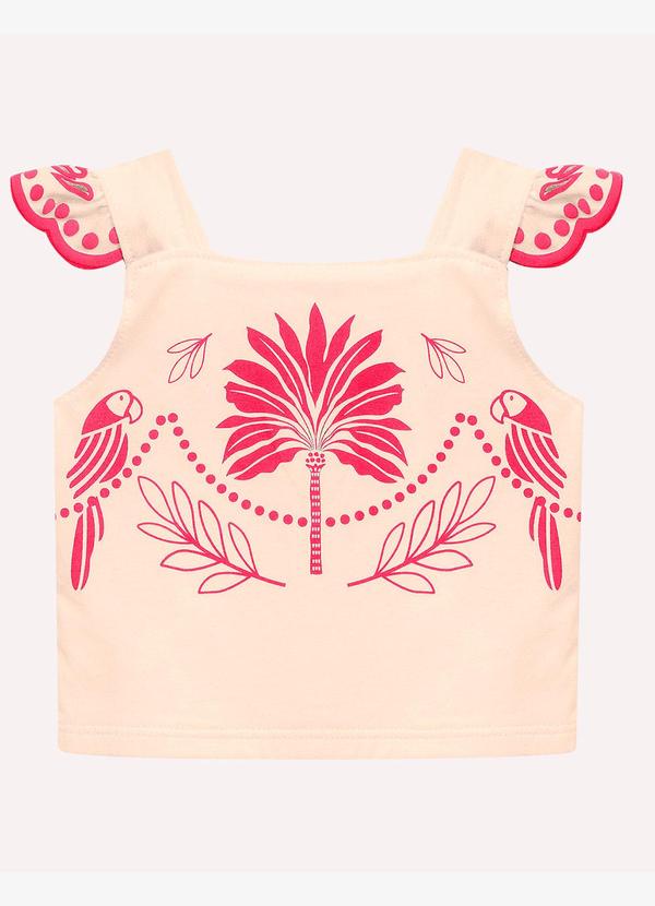 Nanai - Conjunto Infantil Menina com Corte a Laser Bege 2