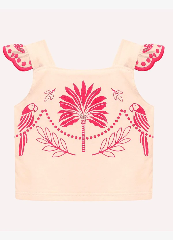 Nanai - Conjunto Infantil Menina com Corte a Laser Bege 2