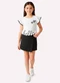 Kyly - Conjunto Infantil Menina com Corte a Laser Branco - variação: Conjunto Infantil Menina com Corte a Laser (Branco