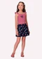 Kyly - Conjunto Infantil Menina com Corte a Laser Rosa - variação: Rosa