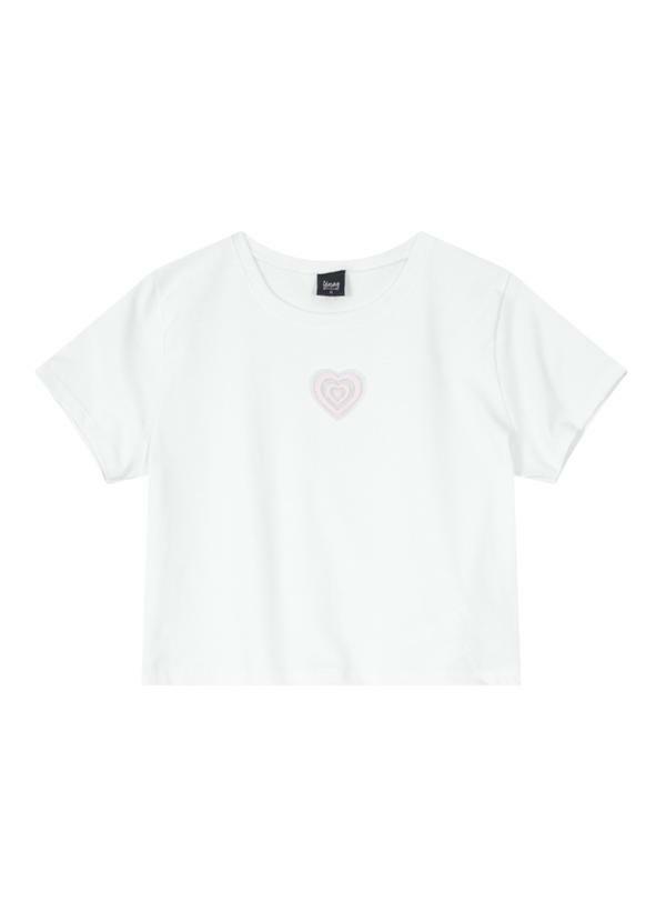 Young Class - Conjunto Infantil Menina com Cropped  Branco 3