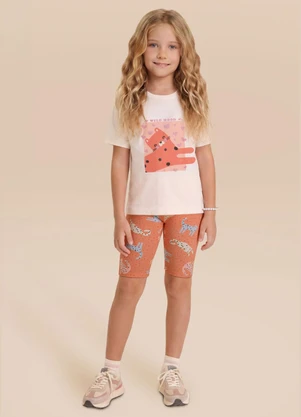 Brandili - Conjunto Infantil Menina com Estamapa de Gato - BRANDILI