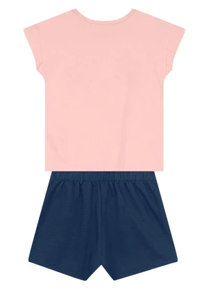 Brandili - Conjunto Infantil Menina com Glitter Rosa - BRANDILI