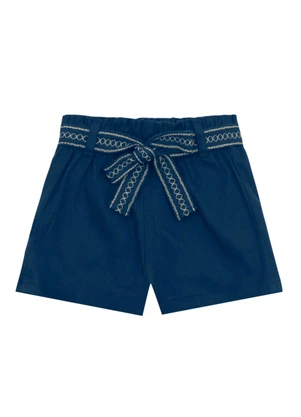 Brandili - Conjunto Infantil Menina com Laço Azul - BRANDILI