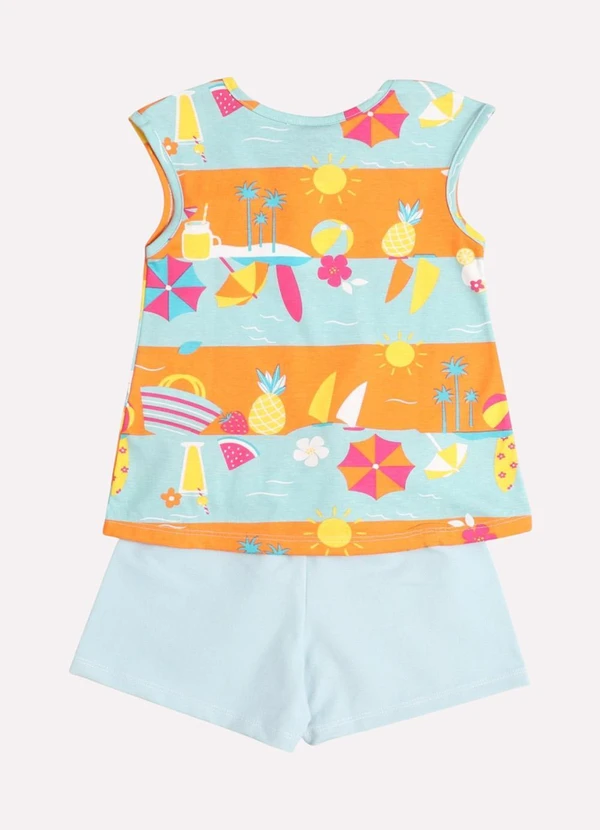 Kyly - Conjunto Infantil Menina com Laço Laranja 3