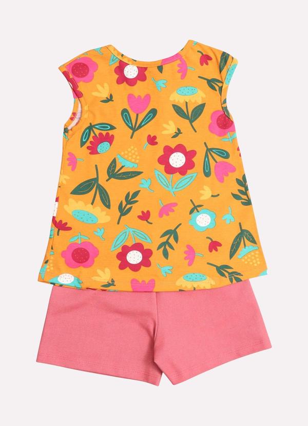 Kyly - Conjunto Infantil Menina com Laço Laranja 3