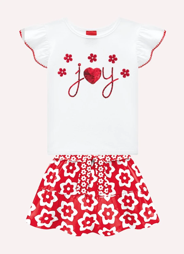 Kyly - Conjunto Infantil Menina com Lantejoulas Branco 2