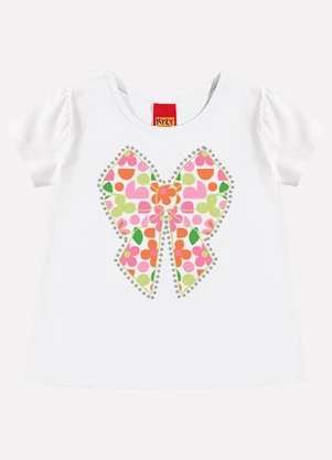 Kyly - Conjunto Infantil Menina com Strass Branco - KYLY