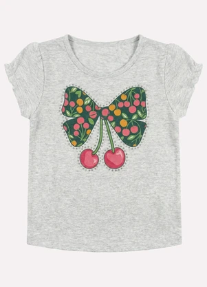 Kyly - Conjunto Infantil Menina com Strass Cinza - KYLY