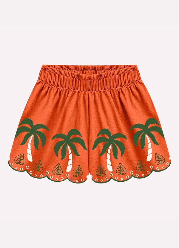 Nanai - Conjunto Infantil Menina Coqueiros Off White 4