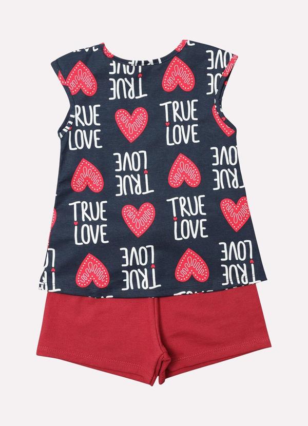 Kyly - Conjunto Infantil Menina Coração Azul 3