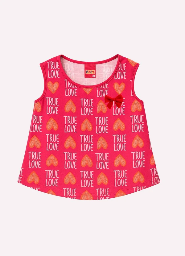 Kyly - Conjunto Infantil Menina Coração Rosa 3