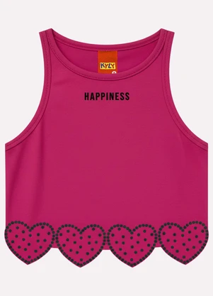 Kyly - Conjunto Infantil Menina Corações Roxo - KYLY
