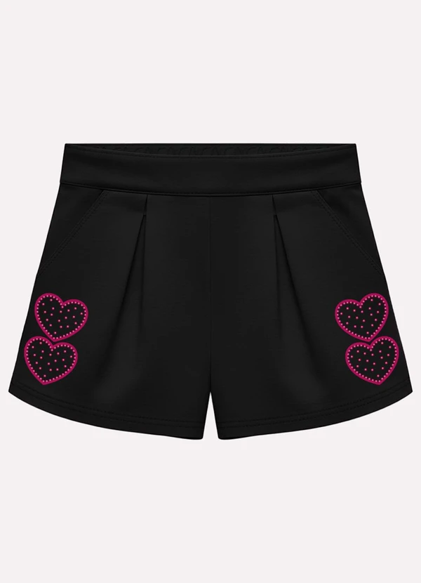Kyly - Conjunto Infantil Menina Corações Roxo