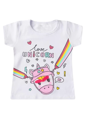 Select - Conjunto Infantil Menina Curto Interativo Branco - SELECT