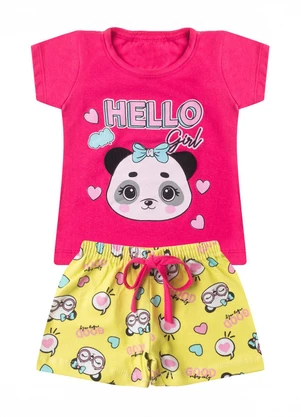 Select - Conjunto Infantil Menina Curto Interativo Rosa - SELECT
