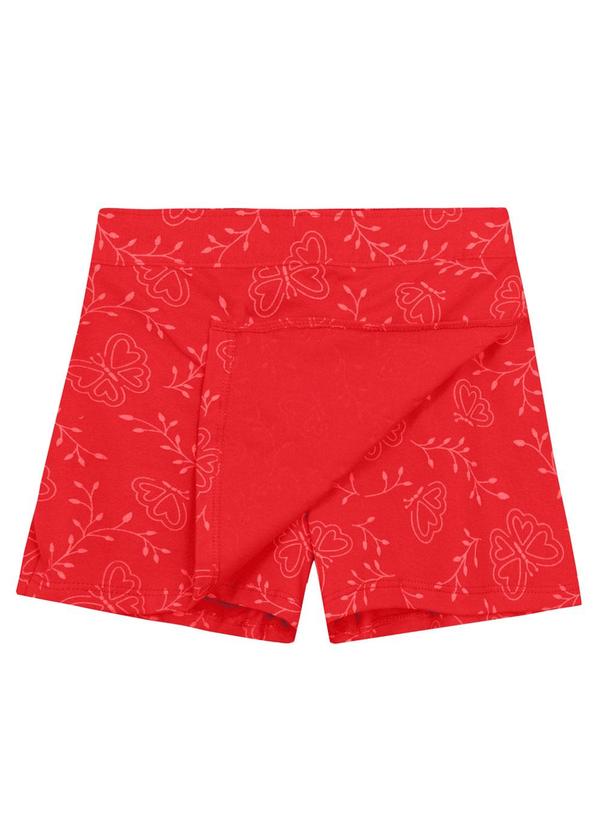 Brandili - Conjunto Infantil Menina de Borboleta Vermelho 5
