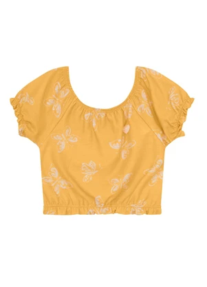 Brandili - Conjunto Infantil Menina de Borboletas Bege - BRANDILI