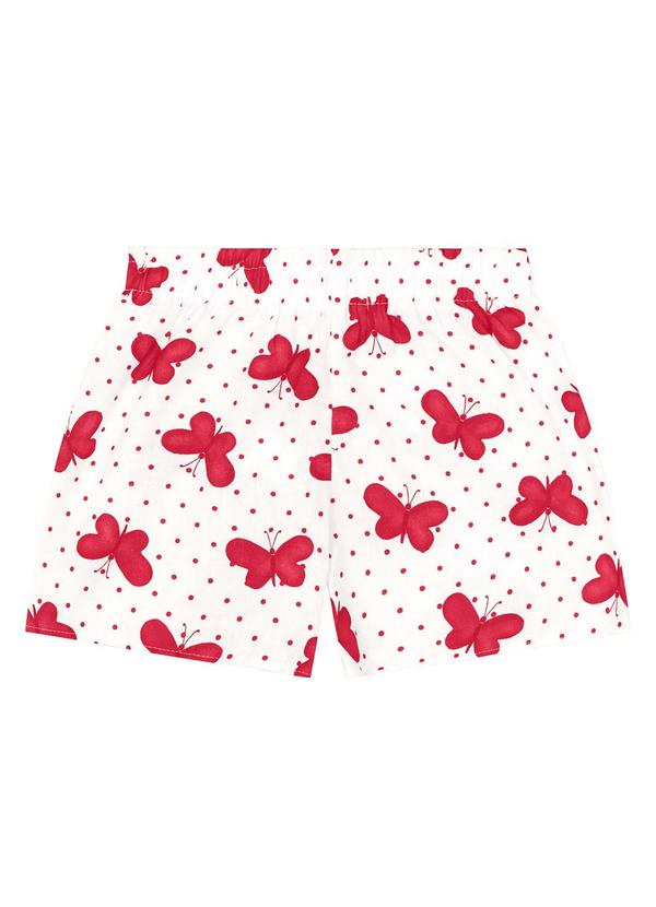 Kyly - Conjunto Infantil Menina de Borboletas Vermelho 4