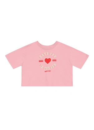 Brandili - Conjunto Infantil Menina de Coração Rosa - BRANDILI