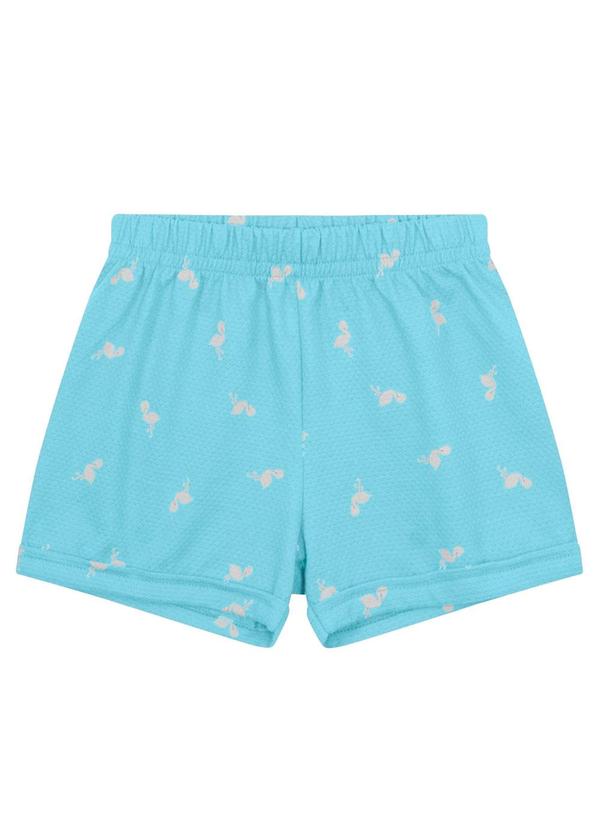Brandili - Conjunto Infantil Menina de Flamingo Azul 3
