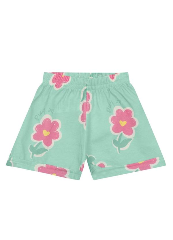 Brandili - Conjunto Infantil Menina de Flores Azul 4