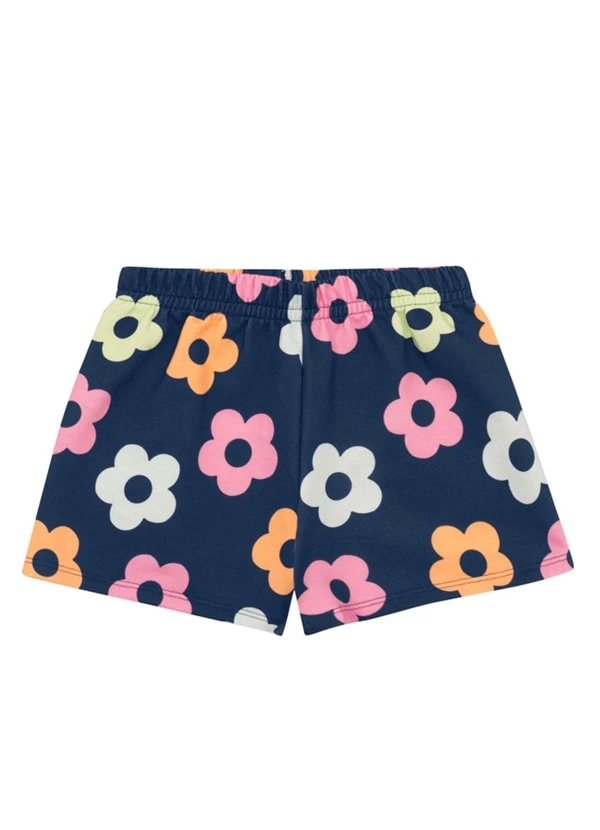 Brandili - Conjunto Infantil Menina de Flores em Puff Rosa 3