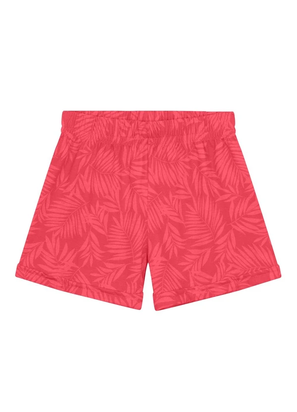Brandili - Conjunto Infantil Menina de Folhas Vermelho 4
