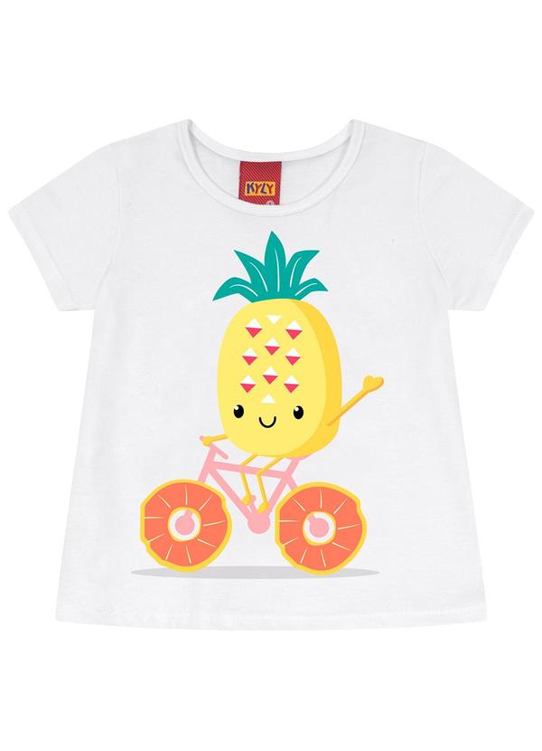 Kyly - Conjunto Infantil Menina de Frutinhas Branco 3