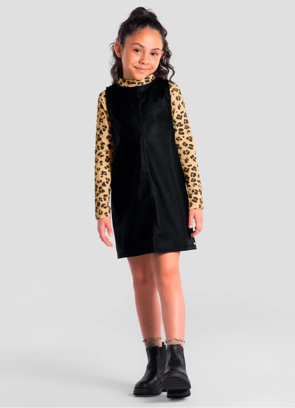 Brandili Mundi - Conjunto Infantil Menina de Oncinha Amarelo