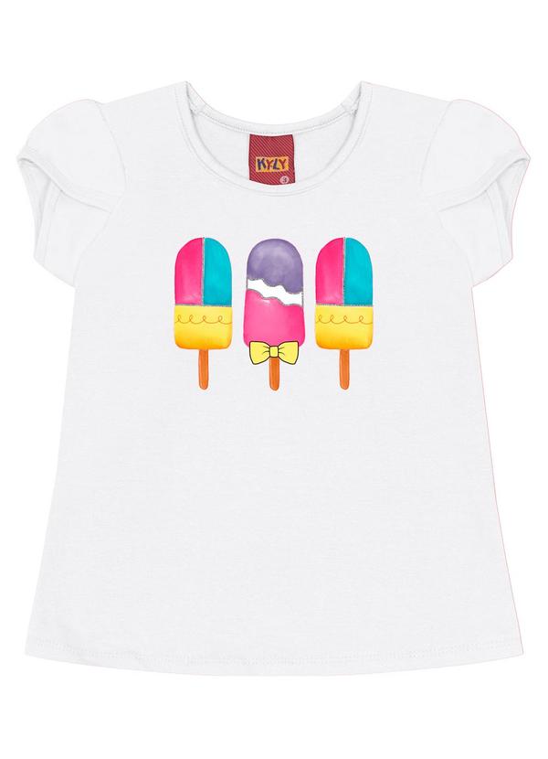 Kyly - Conjunto Infantil Menina de Picolé Branco 2