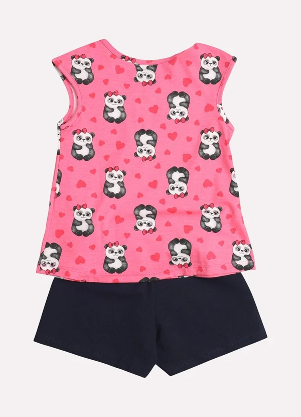 Kyly - Conjunto Infantil Menina Decote U Rosa 3