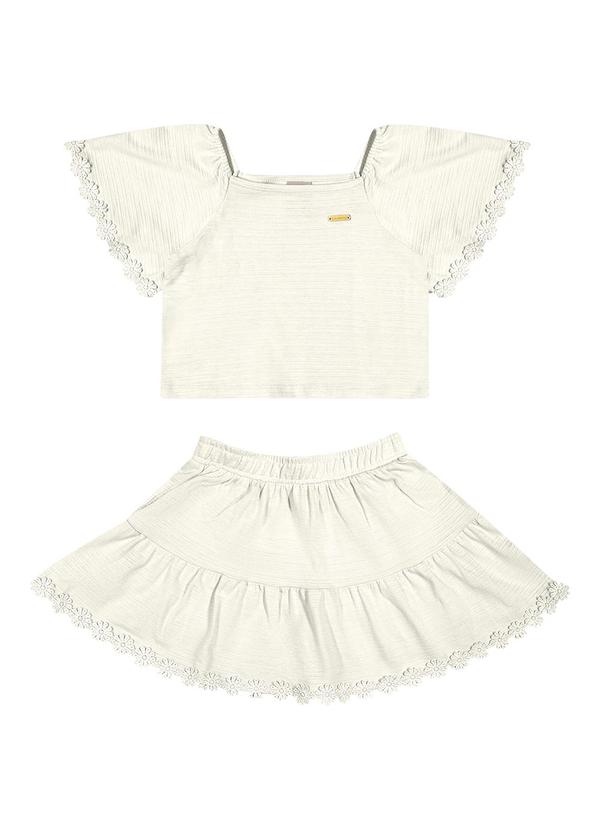 Colorittá - Conjunto Infantil Menina Detalhes Colorittá Bege