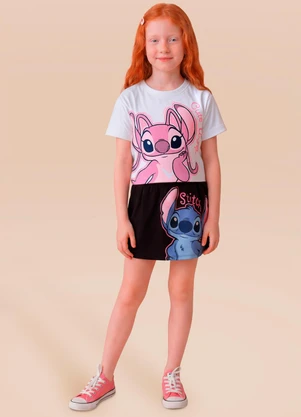 Brandili - Conjunto Infantil Menina do Stitch e Angel - BRANDILI