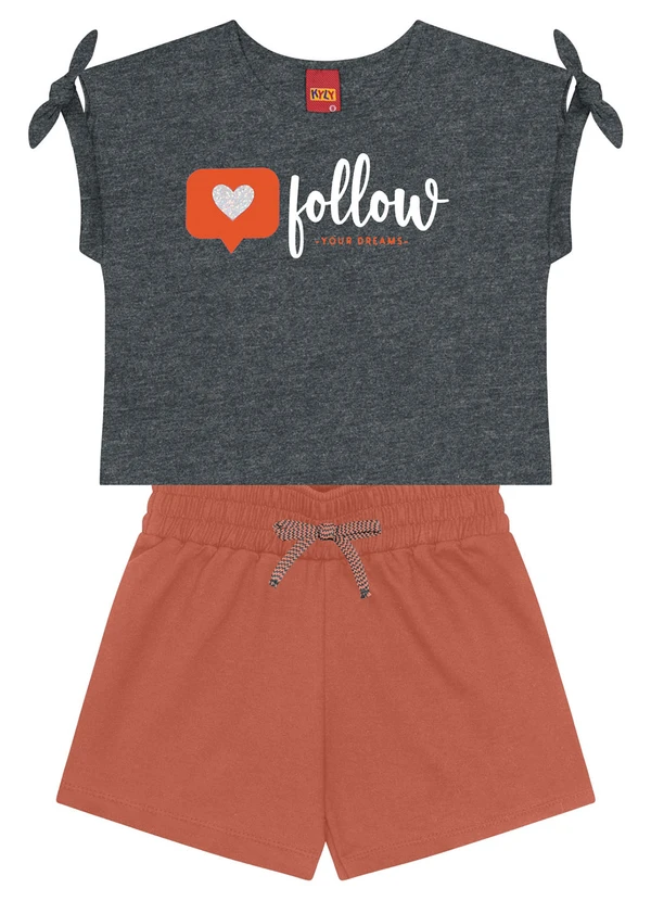 Kyly - Conjunto Infantil Menina Dreams Mescla