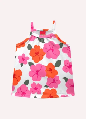 Kyly - Conjunto Infantil Menina em Algodão Branco - KYLY