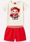 Kyly - Conjunto Infantil Menina em Algodão Cinza - variação: Cinza