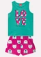 Kyly - Conjunto Infantil Menina em Algodão Verde - variação: Verde