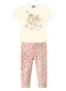 Brandili - Conjunto Infantil Menina em Cotton Rosa - variação: Bege