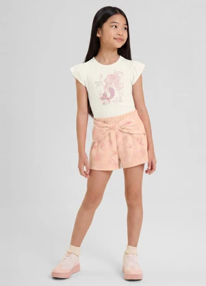 Mundi - Conjunto Infantil Menina em Cotton Bege - MUNDI