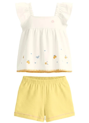 Mundi - Conjunto Infantil em Cotton Bege - MUNDI